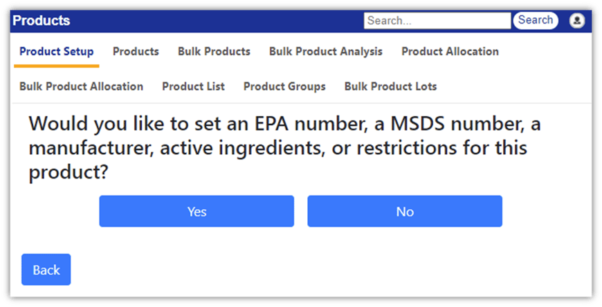 Product Setup Tool